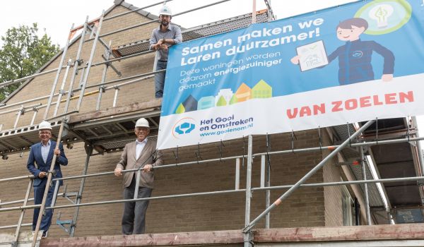Het Gooi en Omstreken geeft startsein verduurzaming sociale huurwoningen in Laren