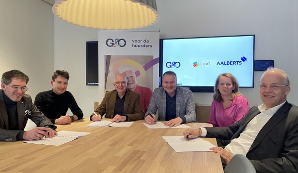 G&O, BPD en Aalberts ondertekenen samenwerking sociale huurwoningen Bunschoten
